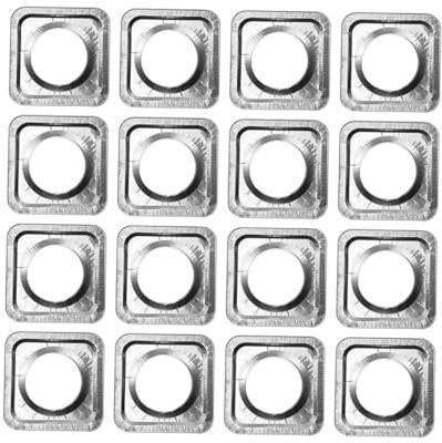 jojofuny Hitzebeständige Gasherd-pad-folie Herd- -gasofen-liner 40pcs Aluminiumfolie Kochfeld
