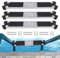 3 Stück 304 Edelstahl Poolleiter Ersatzstufe mit Rutschfestem Gummipolster Schwimmbadleitern Pedale mit Schrauben Pool Leiter Stufen für Swimmingpool SAPs Spas, 50 x 7,5 x 2,2 cm