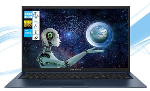ASUS Vivobook 17 inch Laptop | 17.3 FHD Computer | 40GB RAM|2TB SSD & 128GB Portable SSD | Intel Core i3-1215U| Webcam| USB-C| Wi-Fi 6E| Copilot Ready| Ultra Light| AI-Powered Windows 11| RK Bundle