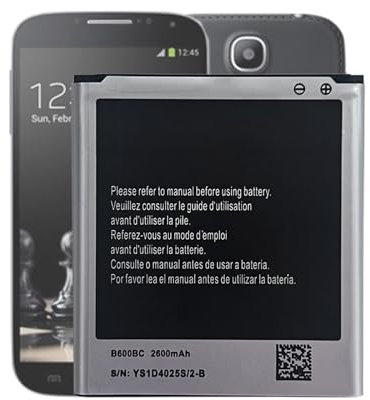 MUKUZI Batterie compatible avec Samsung Galaxy S4 I337, I545, L720, M919, I9506, I9500, I9505, R970 & S4 Active i9295 (pas pour S4 Mini) - Remplacement pour B600BC EB-B600BE