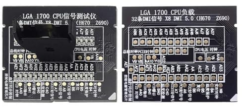 OAJABBGE LGA 1700 CPU Socket Tester Dummies Last Gefälschter Last DMI 5.0 H670 Z690 Mit LED Indikatoren Für Die Datenübertragung Von Motherboards