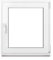 Framex Finestra in Plastica Bianca Larghezza x Altezza 90 x 100 cm (900 x 1000 mm) Triplo Vetri (32 mm), Anta-Ribalta, Girevole DIN Sinistra – Premium