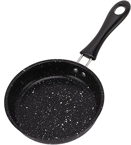 Riuulity Eierpfanne Non -Stick -Grillpfanne, Schnellleitungsstraffer mit Schneller Wärme mit Haltbarer Beschichtung, Gesundes Kochen, ABS aus Edelstahl, Elektropliertem Prozess, Bequemer (18cm)