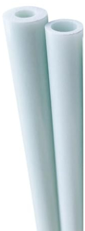Tubes en fibre de verre de 500 mm (2 pièces) – Tiges creuses blanches et noires, diamètre extérieur 3 à 25 mm, tubes en plastique dur légers et durables for applications polyvalentes.(8x4x500mm)