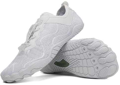 Freiluftkind Das Original – Kokoda rutschfeste Barfußschuhe (Weiß/Größe EU 41) – Der perfekte Barfußschuh für Dein Abenteuer – Barfusslaufschuhe Barfuss Schuhe Barefoot Shoes