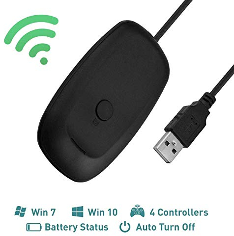 Xbox 360 Wireless Controller for Windows - Game Pad - 16 Taste(n) - PC, Microsoft Xbox 360, weiß