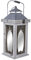 Gartenlaterne im Landhausstil Gartenleuchte Shabby chic Windlicht Laterne Holz AWC003 Palazzo Exklusiv