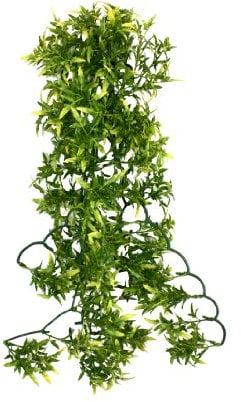 Komodo Croton Plant Cage Decor for Terrarium Vivarium Desert Habitat Lush Greenery Durable Realistic Hygienic Easy to Clean Plant Accessory - 60cm