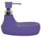 MSV Distributeur de Savon & Porte Eponge Céramique Marbella Violet
