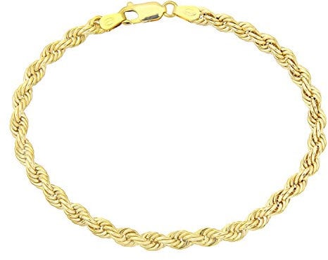 Citerna 9 ct Yellow Gold Thick Rope Bracelet of 7.5 inch/19 cm Length