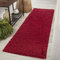 Serdim Rugs Living Room Hallway Runner Shaggy Rugs, Polypropylene, RED, 60x220cm(2 x7'3)