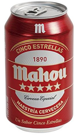 MEGAPACK Mahou 5 Estrellas 84 Latas de 33cl - Total de 27,7 Litros - Envío 24/48H Incluido
