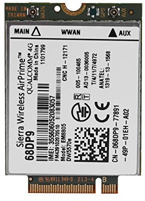 NGFF / M2 Modulkarte Sierra Wireless AirPrime EM8805 4G WWAN Karte DW5570e 68DP9 3G 4G Netzwerkkarte für Veranstaltungsort 8 11 pro