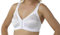 Women's Marlon Front Fastening Soft Cup Non Wired Bra Size 34-48 Cup B-E White (C, White, 36)