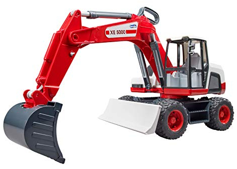 bruder 03411 - Pelle sur pneus, 1:16, Chantier, Véhicule de chantier, Jouet