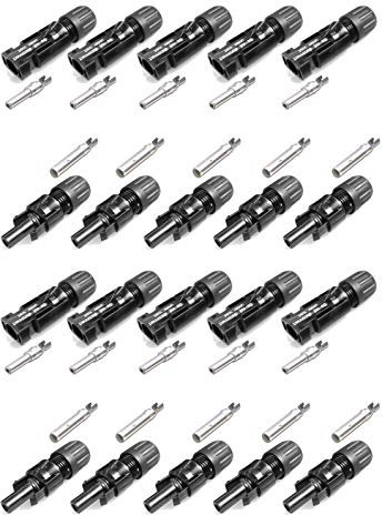 10 Paar MC4 Stecker - Buchse + Stecker 4 - 6 mm² Typ 4 PV-KBT4/6I