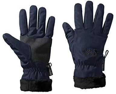 Jack Wolfskin Damen STORMLOCK HIGHLOFT GLOVE Damen winddichte Softshellhandschuhe, midnight blue, M