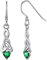 ChicSilver 925 Silber Tropfen Keltischer Knot Ohrring May simuliert smaragd königliche grüne steine ohrstecker winzige birthstone ohrringe für mädchen