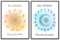Yoga Sun Salutation & Moon Salutation himmlische Poster und Drucke Yoga Studio Wandkunst Decor Yoga Geschenk Kunst Leinwand Gemälde ungerahmt