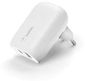Belkin 37W Dual Wall Charger WCB007vfWH