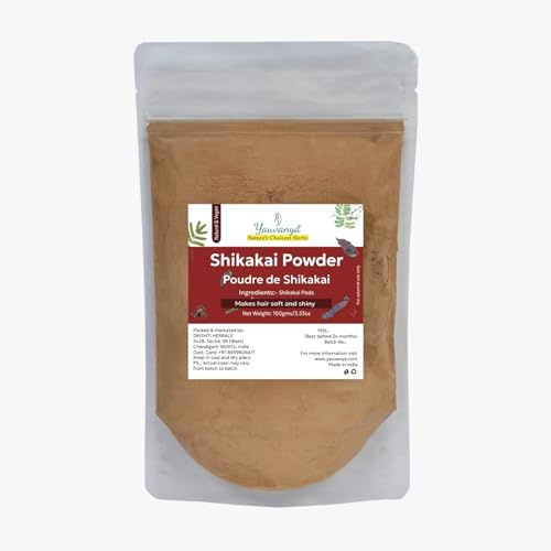 Yauvanya Shikakai (Acacia Concinna) Powder, Natural hair conditioner and nourisher - 100 gms