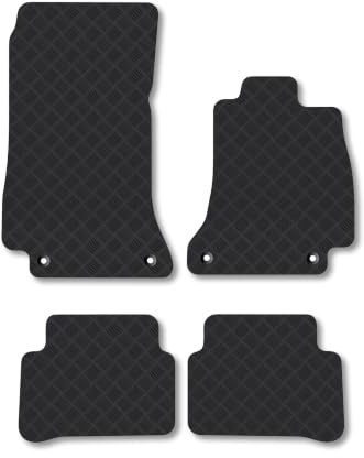 Mercedes E-Class (2016-2023) [Estate, Saloon] 3mm Rubber Car Mats | Tailored Fit Durable Floor Mats Full Coverage Protection Waterproof Accessories Easy Clean Anti Slip Made in the UK
