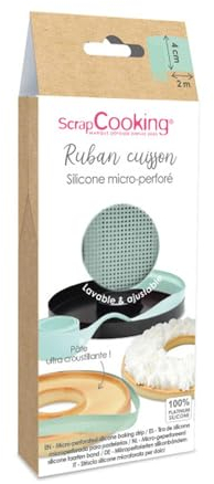 Bande silicone micro-perforée cuisson- H 4 cm X 200 cm, Vert D'eau