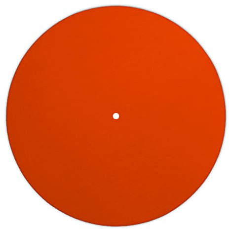 Next Ferry - Slipmat - orange - Plattenspieler Matte aus Filz - Slipmats für DJ's - Plattentellerauflage für alle Plattenspieler Turntables - gedruckt in Deutschland