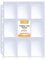 Trading Card Sleeves, FOME Double Side 9-Pocket Card Sleeve Page Protector 11 Holes Photocard Sleeves Fit 3 Ring Binder for Trading Baseball Game Business Cards 30 Pages