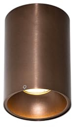 Qazqa Deckenstrahler, Deckenspot - Deep - Dunkelbronze, max. 10W, Geeignet für LED, 9.7cm, Ideal als Küche lampe und Wohnzimmerlampe