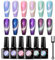 MEET ACROSS Gel Nagellack Cat Eye Magnet Set - Meerjungfrau Glitter Magnetisch Gellack Shellac UV LED Licht Magic Kit Mit 1 Magnet 6 Nagelgel Farben
