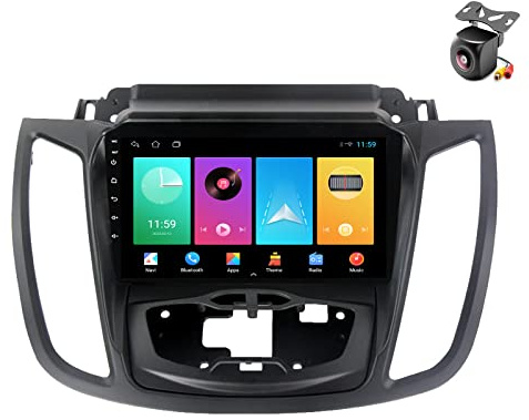 Android 12 Autoradio per Ford Kuga 2 Escape 3 2012-2019 2 DIN Stereo Car Tablet Pollici Schermo MP5 Lettore Multimediale Receiver GPS Radio con 4G WIFI FM SWC Car-play (M150S 4core 2+32G)