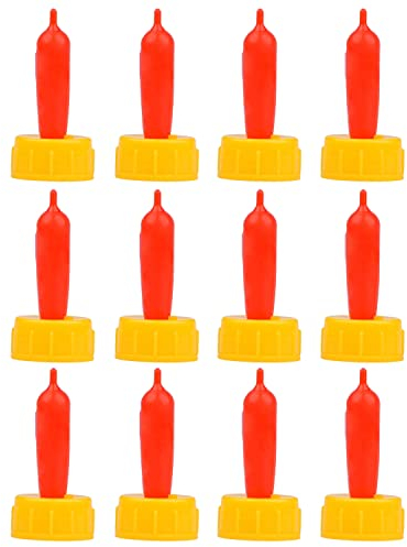 HIXNUG 12 Pieces Pet Beverage Bottles Lamb Nipple Feeding Nipple Cat Dog Feeding Teat for Sheep Puppy Kitten Calf (12)