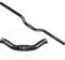 ALEFCO Manubrio per bicicletta nero opaco manubrio in lega di alluminio 25,4 x 600 mm manubrio per bicicletta MTB manubrio montagna manubrio riser manubrio piatto manubrio per bicicletta da strada (1)