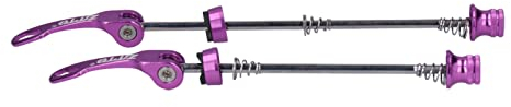 KIMISS Quick Release Bike Skewers Quick Release Road Bike Skewer Front Ztto 2Pcs Road Mountain Bicycle Quick Release Skewers Bike Front Rear Skewer Sory (Purple)