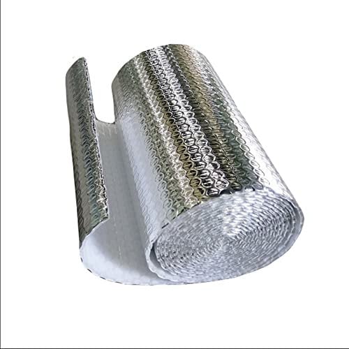 Isolante Termico Riflettente Isolamento a bolle d'aria Mylar a doppia lamina da 5 mm Materiale isolante a bolle d'aria riflette il calore all'interno della porta della soffitta Finestre fissate all'i
