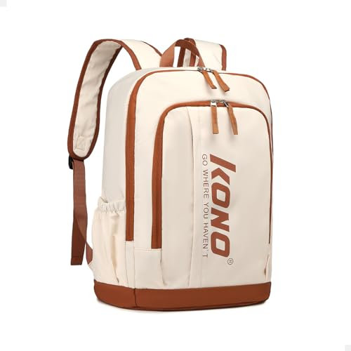 Kono Unisex Eb2325 Lässige Tagesrucksäcke, beige, L