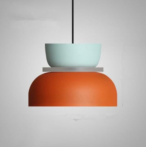 SXYSXYSXY LED Nordic Macaron Hängeleuchten Esstischlampe Kreatives Design Metall Nachttisch Schlafzimmer Hängelampe Modern Minimalismus Pendellampe Für Küche E27,E