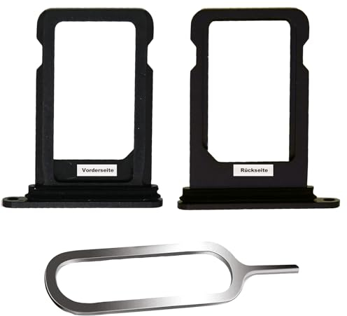 IS-TECK SIM-Kartenhalter Ersatz SIM-Tray Kompatibel mit iPhone 12 Mini inklusive SIM-Nadel SIM-Kartensteckplatz (Schwarz)