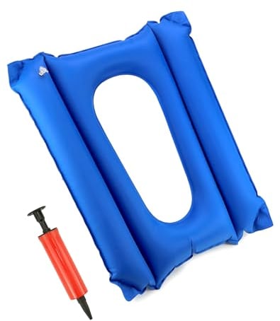 QWORK® Coussin Gonflable, Coussin Anti escarres fessier, pour Personnes âgées et handicapées