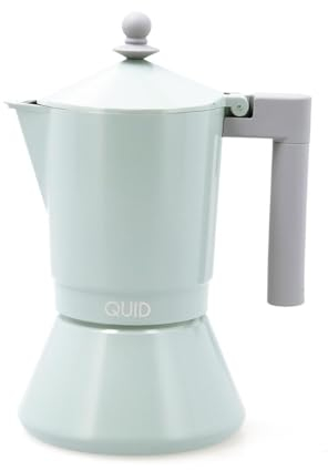 Quid Ozon Cafetera Aluminio Fundido 9 Tazas Aluminio Apto Vitrocerámica Apto Inducción