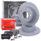 ZIMMERMANN Bremsenset Hinterachse inkl. Bremsscheiben Ø 245 mm Voll + Bremsbeläge hinten Kompatibel mit AUDI A6 C5, SKODA SUPERB I (3U4), VW PASSAT B5, PASSAT B5.5 (3B3), PASSAT B5.5 Variant (3B6)