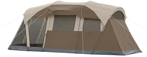 Coleman 6-Person WeatherMaster Camping Tent with Screened Porch, Weatherproof Tent with Screen Room, Rainfly & Carry Bag Included, Made Without PFAS Chemicals