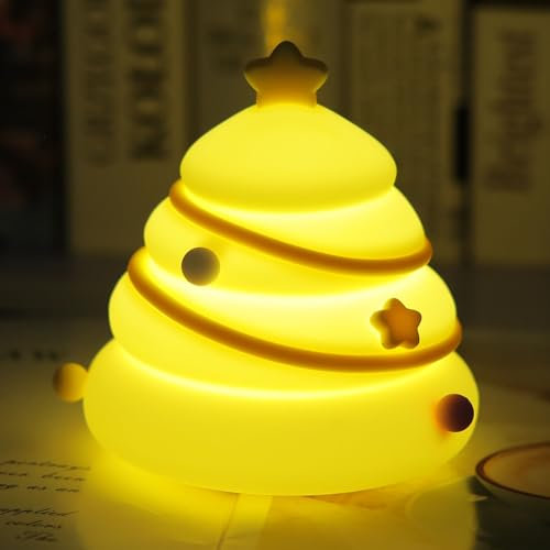 YISUN Kids Night Light, Squishy Silicone Cute Lamp, Rechargeable Dimmable Portable Bedside Touch Lamp, Nursery Squishy Light for Breastfeeding Room