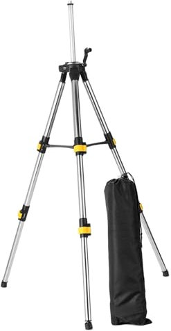 AWHAO Trípode para nivel láser extensible y patas plegables de acero inoxidable, 1.2 Metros