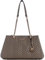 GUESS Damen Anning Shoulder Satchel Umhängetasche, Dark Taupe