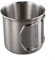 Taza de agua con mango plegable de acero inoxidable, taza de cerveza, taza de camping, tazas de picnic de acero inoxidable, para viajes al aire libre (350 ml)