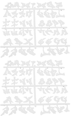 QUEENYARD 2 Bögen Halloween Buchstaben für Nachrichtenbrett Buchstaben für Filze Letterboard wechselbare Letterboard Dekorationen