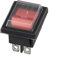 4 interruptores basculantes con cubierta impermeable interruptor de dispositivo 2 polos (4 pines) 16A 250