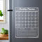 Pahdecor Calendrier magnétique en acrylique pour réfrigérateur, calendrier personnalisable effaçable à sec, planification familiale personnalisée, tableau mural de calendrier horizontal, listes de